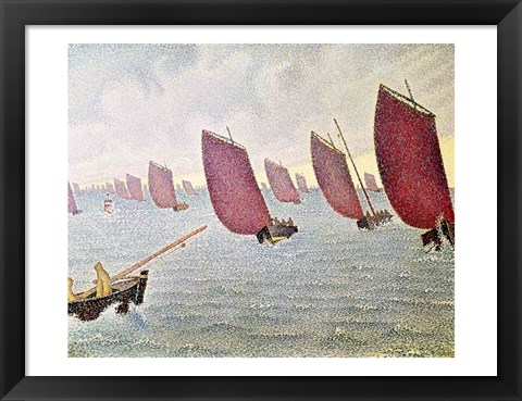 Framed Breeze, Concarneau, 1891 Print