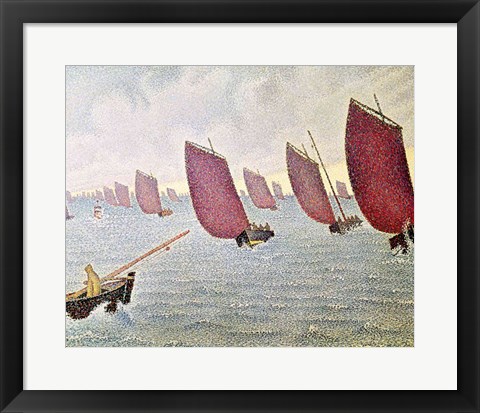 Framed Breeze, Concarneau, 1891 Print