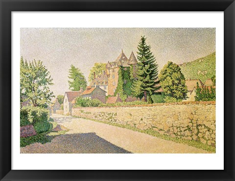 Framed Chateau de Comblat, c.1887 Print