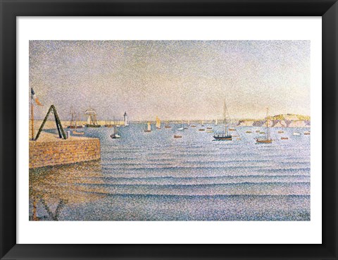 Framed Harbour at Portrieux, 1888 Print