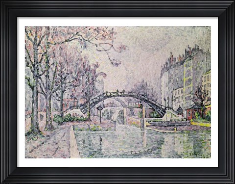 Framed Canal Saint-Martin, 1933 Print