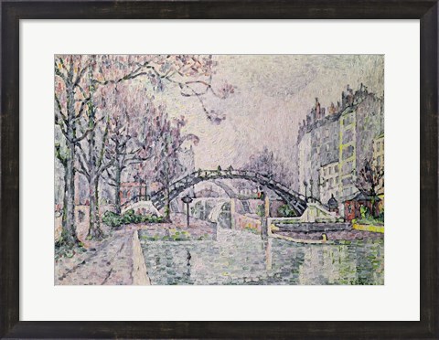 Framed Canal Saint-Martin, 1933 Print