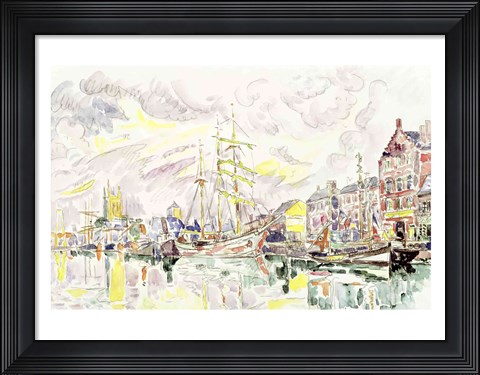 Framed Fecamp, 1934 Print
