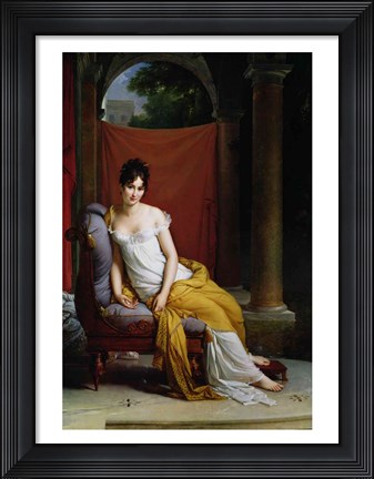 Framed Portrait of Madame Recamier Print