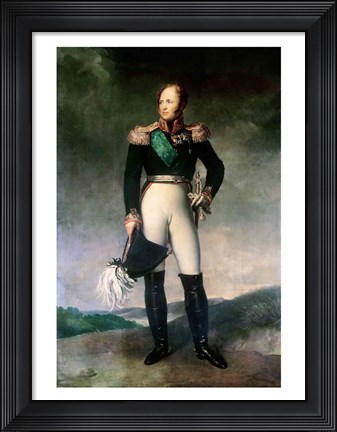 Framed Alexander I of Russia Print