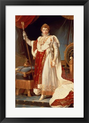 Framed Napoleon in Coronation Robes, c.1804 Print