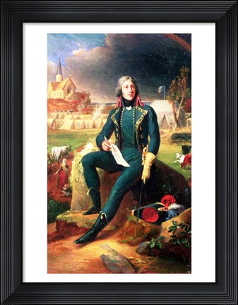 Framed Portrait of General Louis-Lazare Hoche Print