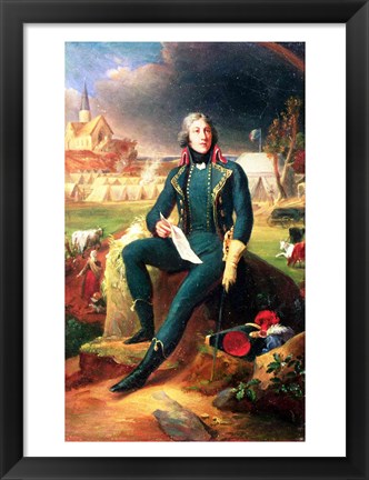 Framed Portrait of General Louis-Lazare Hoche Print