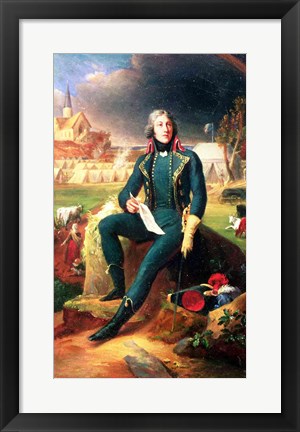 Framed Portrait of General Louis-Lazare Hoche Print