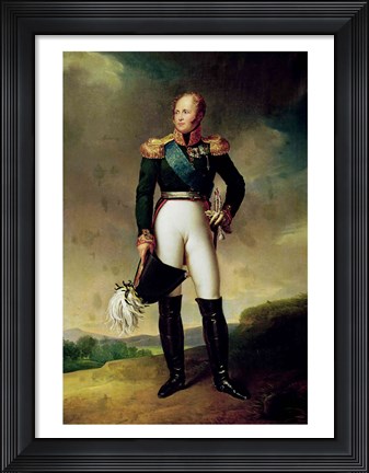 Framed Portrait of Alexander I Print