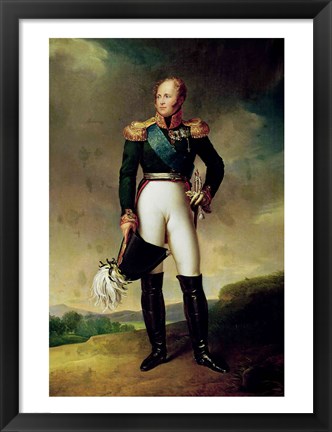 Framed Portrait of Alexander I Print