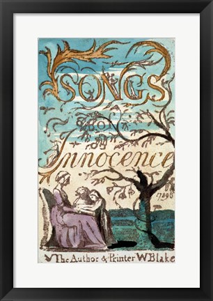 Framed Songs of Innocence Print