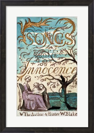 Framed Songs of Innocence Print