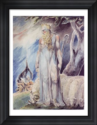 Framed Moses and the Burning Bush Print