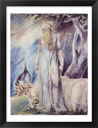 Framed Moses and the Burning Bush Print