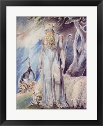 Framed Moses and the Burning Bush Print