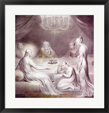 Framed Christ in the House of Martha and Mary or The Penitent Magdalen Print