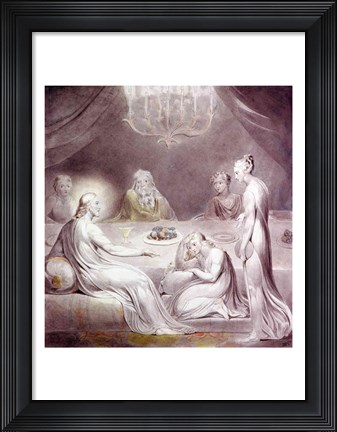 Framed Christ in the House of Martha and Mary or The Penitent Magdalen Print