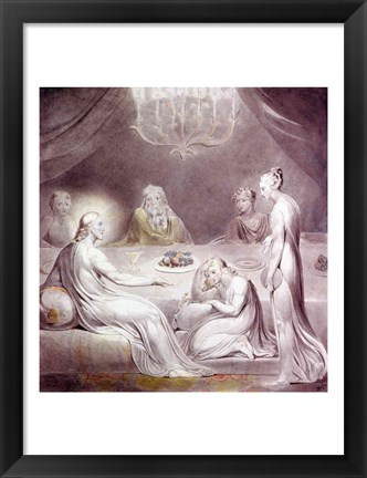 Framed Christ in the House of Martha and Mary or The Penitent Magdalen Print