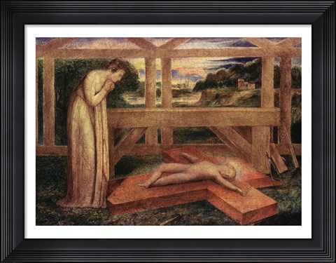 Framed Christ Child asleep on a Cross, c.1799-1800 Print