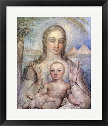 Framed Virgin and Child in Egypt, 1810 Print