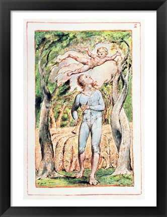 Framed Songs of Innocence; the Piper Print