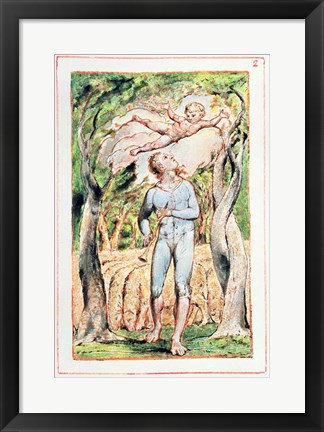 Framed Songs of Innocence; the Piper Print