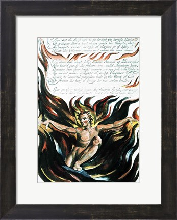 Framed America a Prophecy; &#39;Thus wept the Angel voice&#39;, the emergence of Orc Print