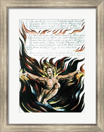 Framed America a Prophecy; &#39;Thus wept the Angel voice&#39;, the emergence of Orc Print