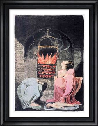 Framed Europe a Prophecy; Famine, 1794 Print