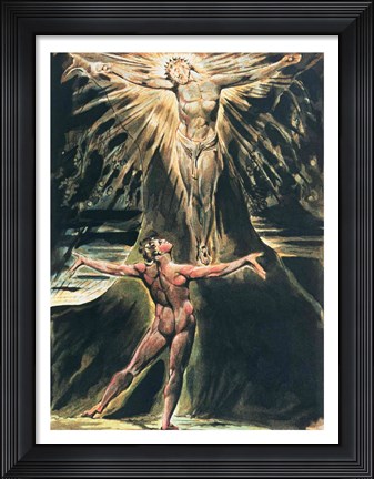 Framed Jerusalem The Emanation of the Giant Albion; Albion before Christ crucified on the Tree of Knowledge and Good and Evil Print