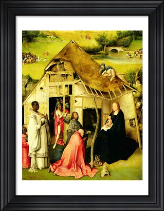 Framed Adoration of the Magi, Detail 1510 Print