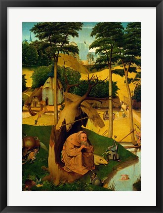 Framed Temptation of St. Anthony, 1490 Print