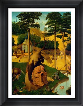 Framed Temptation of St. Anthony, 1490 Print