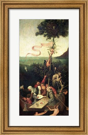 Framed Ship of Fools, c.1500 Print