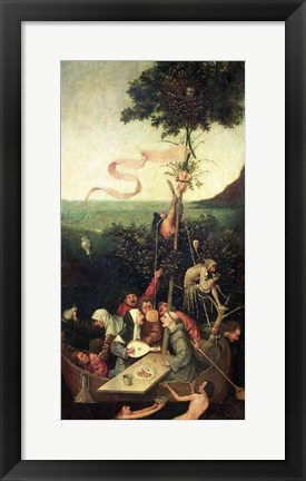 Framed Ship of Fools, c.1500 Print