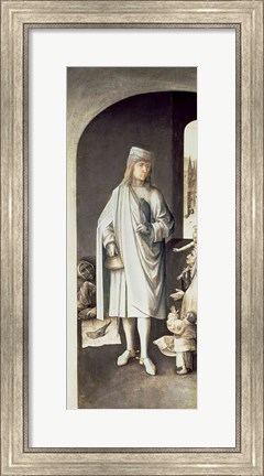 Framed St. Bavo, Exterior of the Right Wing from the Last Judgement Altarpiece Print