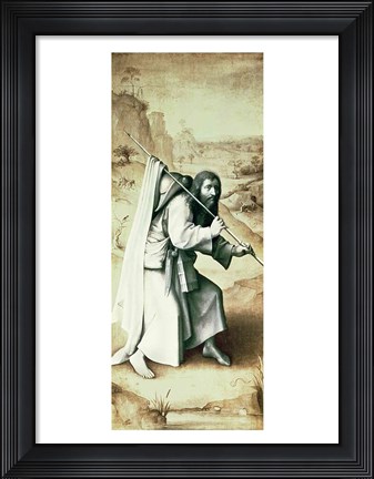 Framed St. James the Greater, Exterior of Left Wing of Last Judgement Altarpiece Print