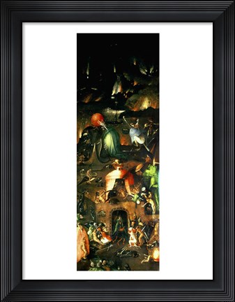Framed Last Judgement (Altarpiece): Interior of Right Wing Print