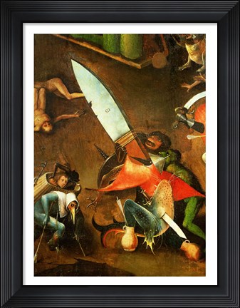 Framed Last Judgement (Altarpiece): Detail of the Dagger Print