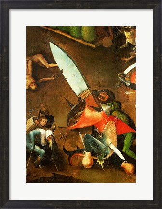 Framed Last Judgement (Altarpiece): Detail of the Dagger Print