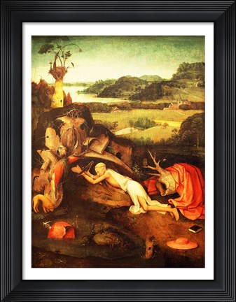 Framed St. Jerome Praying Print