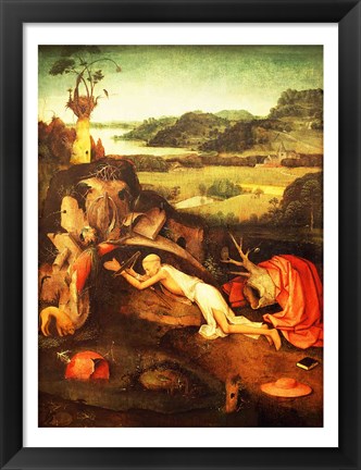 Framed St. Jerome Praying Print