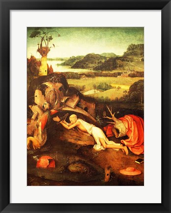 Framed St. Jerome Praying Print