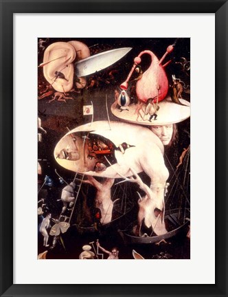 Framed Garden of Earthly Delights: Hell, right detail Print