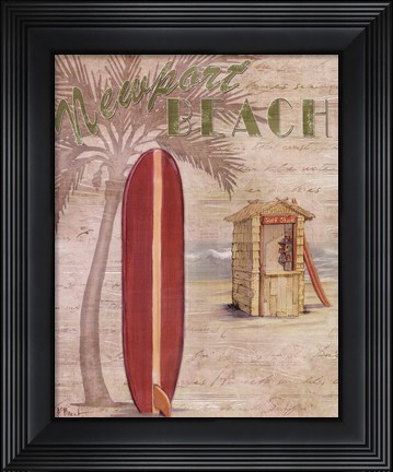 Framed Surf City I Print