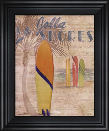 Framed Surf City III Print