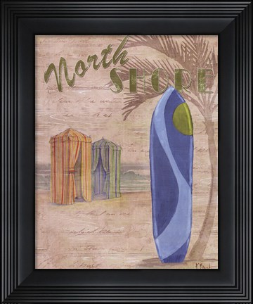 Framed Surf City IV Print