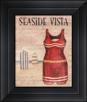 Framed Seaside Vista - mini Print