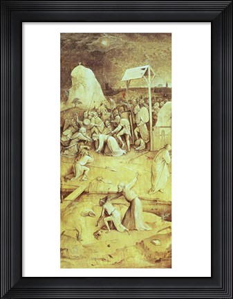 Framed Christ on the Road to Calvary, from the Temptation of St. Anthony triptych Print